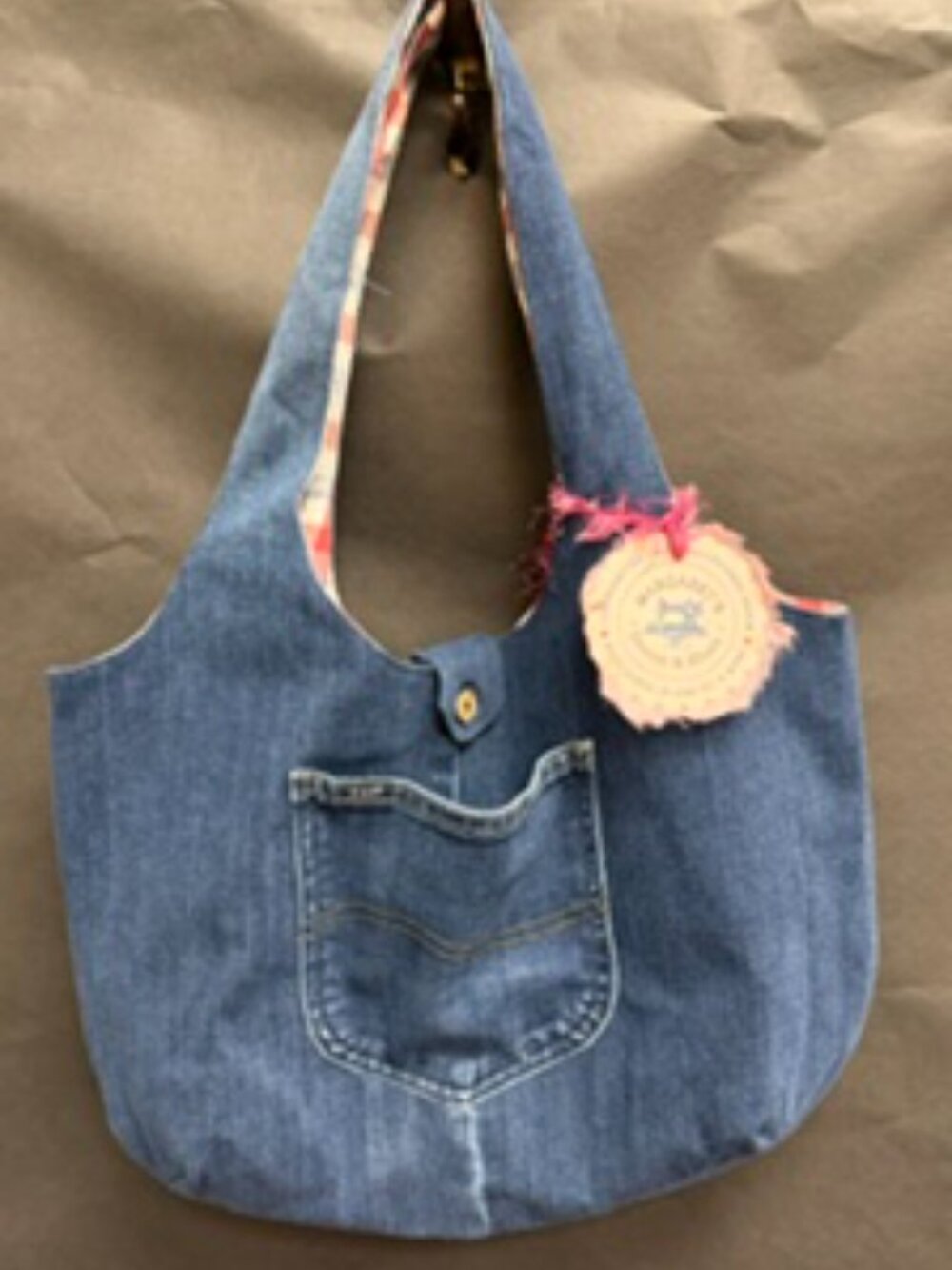 Recycled Denim Bag - #9 - Hobo Bag